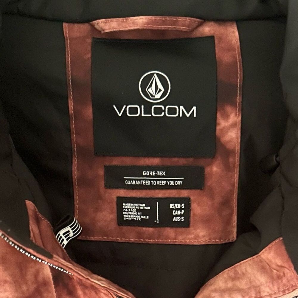 Volcom Women’s Fern Gore-Tex Pullover Insulated Jacket Small Snowboarding Ski - Picture 9 of 12